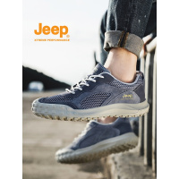 jeep男鞋夏季新款透气镂空网鞋男士户外防滑休闲登山鞋跑步运动鞋