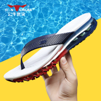 公牛世家大码人字拖男夏季外穿防滑气垫软底凉拖鞋男士沙滩凉鞋潮