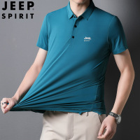 JEEP SPIRIT短袖polo衫男夏季新款商务休闲纯色上衣翻领T恤衫7080