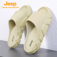 jeep高端拖鞋男夏季外穿时尚软底踩屎感一字拖潮流防滑拖鞋情侣款