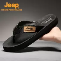 jeep人字拖男潮流夏季外穿防滑软底夹角人字拖男士厚底新款沙滩鞋
