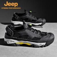 jeep溯溪鞋男夏季新款防臭透气镂空网面运动鞋户外防滑涉水登山鞋