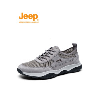 jeep男鞋夏款透气防臭轻便大网眼网面运动鞋男软底户外休闲爸爸鞋