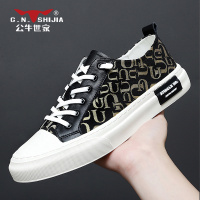 公牛世家男鞋夏季透气布鞋2022新款韩版鞋子潮鞋百搭男士休闲板鞋