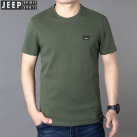 JEEP SPIRIT短袖T恤男新款圆领大码体恤衫男士休闲半袖汗衫8029