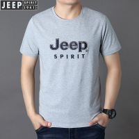 JEEP SPIRIT男士短袖T恤夏季薄款圆领打底衫休闲宽松大码半袖1021