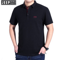 新款男式T恤男短袖翻领上衣休闲体恤衫男式大码半袖8036