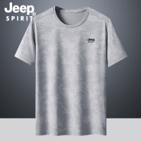 JEEP SPIRIT夏季速干薄款休闲圆领短袖T恤POLO衫时情侣款