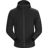 始祖鸟(ARC'TERYX)男款 DELTA LT HOODY 舒适透气 轻量防风男子抓绒衣外套 抓绒 软壳衣