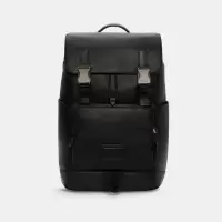 蔻驰COACH 奢侈品 新款Track Backpack 简约百搭 运动双肩背包男C2710 QB/BK