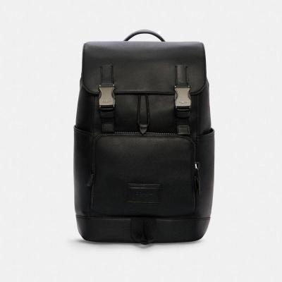 蔻驰COACH 奢侈品 新款Track Backpack 简约百搭 运动双肩背包男C2710 QB/BK