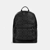 蔻驰COACH 奢侈品 新款West Backpack 简约百搭 运动双肩背包男QBAF4 2736