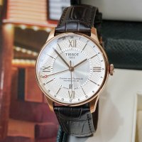 天梭(TISSOT)瑞士手表1853 杜鲁尔系列送男友 皮带自动机械表男表T099.429.36.038.00