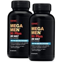 健安喜(GNC)男性复合维生素50+ 两瓶装120粒 饭后一粒 每日复合维生素 有助心脏、大脑和眼睛健康 男士维生素