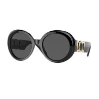 范思哲Versace太阳镜 奢侈品圆形黑色全框 夏季防紫外线 复古风经典太阳镜墨镜女VE4414