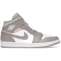 [限量]耐克 AJ1男鞋Jordan 1 Mid Linen 缓震透气舒适 运动实战篮球鞋男554724-082