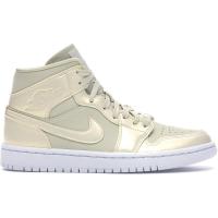 [限量]耐克 AJ1 女鞋Jordan 1 Mid Goose 时尚百搭潮流送女友礼物 休闲篮球鞋女CK6587-200