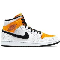 [限量]耐克 AJ1 女鞋 Jordan 1 Mid Laser Orange W时尚百搭潮流送女友礼物 休闲篮球鞋女