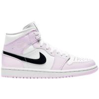 [限量]耐克 AJ1 女鞋Jordan 1 Mid Barely时尚百搭潮流送女友礼物 休闲篮球鞋女BQ6472-500