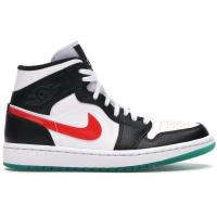 [限量]耐克 AJ1 女鞋 Jordan 1 Mid 时尚百搭潮流送女友礼物 休闲篮球鞋女BQ6472-063