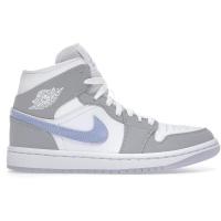 [限量]耐克 AJ1 女鞋Jordan 1 Mid Wolf 时尚百搭潮流送女友礼物 休闲篮球鞋女BQ6472-105