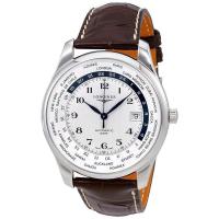 [官方正品]浪琴LONGINES 瑞士名表 Master Automatic GMT 银色表盘男士手表L28024703