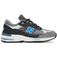 [官方正品]新百伦New Balance 991系列 女士运动时尚潮流休闲跑步鞋 灰/黑/蓝 W991LM