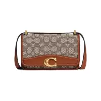 蔻驰(COACH) Signature Textile Jacquard Bandit 斜挎包单肩包小方包