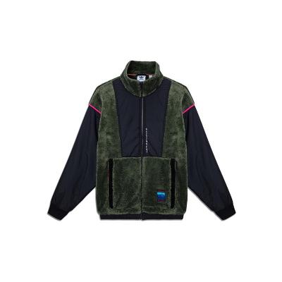 adidas originals三叶草 Adv Sherp Jkt 拼色立领运动夹克外套男款基础绿1226230