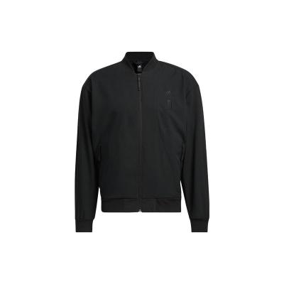 adidas 武极系列 Wuji Comm Woven Jacket 纯色标识运动休闲夹克外套男款黑色5799609