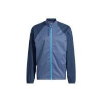 adidas Prov Jacket Logo印花拉链高尔夫合身运动夹克男款蓝色3246258