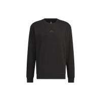 adidas Urban Outdoor Sweatshirt 纯色Logo运动夹克休闲圆领卫衣男款黑色6183707