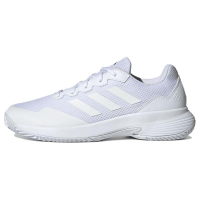 阿迪达斯adidas GameCourt 2.0 防滑耐磨时尚透气吸汗运动鞋低帮网球鞋男款白色IG9568