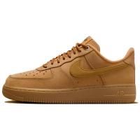 正品进口耐克Nike Air Force 1 Low 绒面革百搭舒适简约防滑耐磨低帮板鞋女款棕色7248894