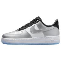 Nike Air Force 1 "Metallic Silver"经典潮流防滑减震耐磨低帮板鞋女款银黑色3933656