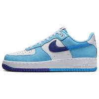 正品进口耐克Nike Air Force 1 Low Split 耐磨透气低帮板鞋男款蓝白色4478354