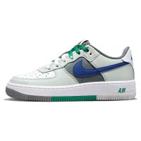 正品进口耐克Nike Air Force 1 Low 合成革皮革防滑轻便低帮板鞋白绿色5433341