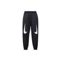 海外代购 耐克NIKE 官方正品 撞色大Logo印花梭织运动裤女款黑色 DM6087-010