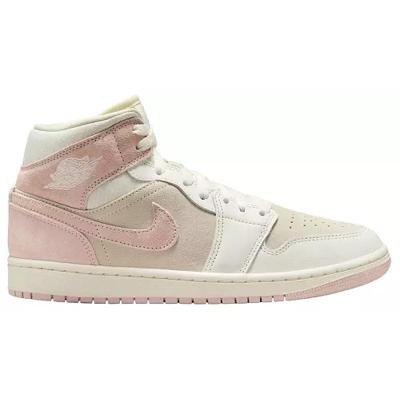 Jordan 乔丹 Air Jordan 1中帮女士轻便缓震耐磨时尚潮流篮球鞋休闲运动鞋SE 全球购