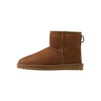 UGG 24新款男靴 CLASSIC MINI经典踝靴时尚舒适毛绒保暖雪地靴 海外代购