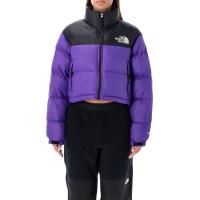 The North Face 北面 Nuptse女款短款羽绒夹克立领拉链口袋刺绣logo