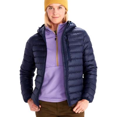 MARMOT 土拨鼠 Highlander 连帽羽绒服女士冬季防寒保暖夹克外套 正品代购