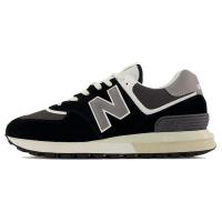 New Balance 新百伦 NB 574复古舒适防滑耐磨透气低帮跑步鞋 黑灰 保税仓 U574LGG1