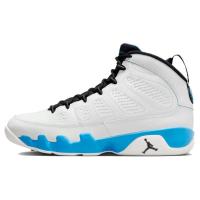 Jordan 乔丹 Air Jordan 9 防滑耐磨高帮复古篮球鞋男款黑白蓝 FQ8992-101