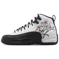 乔丹 Jordan Air Jordan 12 Floral 高帮复古篮球鞋 皮革鞋面 减震防滑耐磨DR6956-100