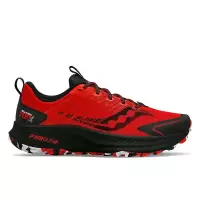 索康尼(SAUCONY)男士轻量缓震越野跑鞋防滑耐磨黑魂限定款