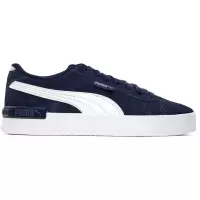 彪马(Puma)女鞋新款休闲板鞋海军蓝磨砂皮 lace-up透气舒适潮牌运