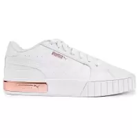 彪马(Puma)白色软皮拼接玫瑰金女子休闲板鞋舒适透气经典百搭橡胶