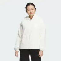 阿迪达斯(adidas)女运动夹克防风防水透气保暖可调节抽绳运动外套