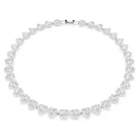 施华洛世奇(SWAROVSKI)Swarovski心形水晶项链浪漫闪耀折叠扣女士饰品组合